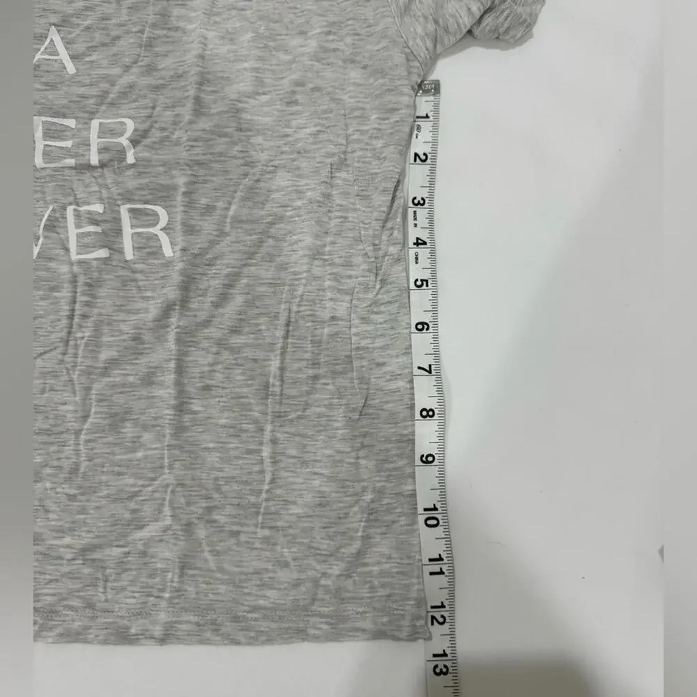 NWOT Old Navy Grey Modal Sleep Lounge Graphic Oversized Shirt- Size Large - Picture 4 of 6